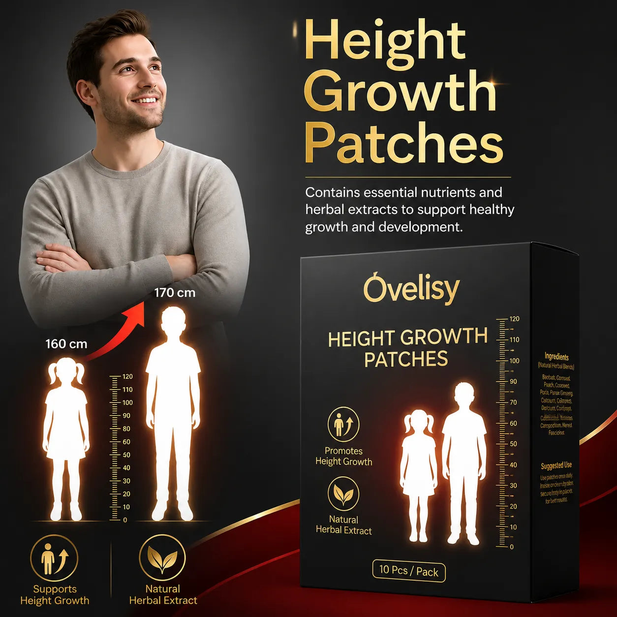 HEIGHT GROWTH  PATCHES  | Ovelisy
