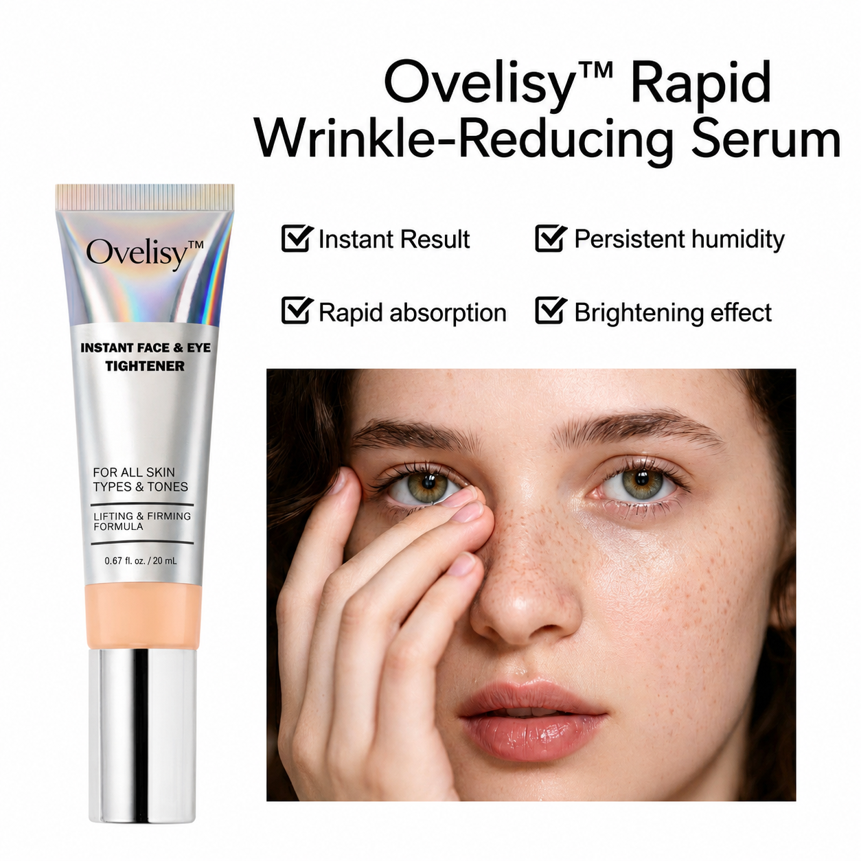 Ovelisy™ Instant Face Temporary Tightener – Instant visible results in 60 seconds