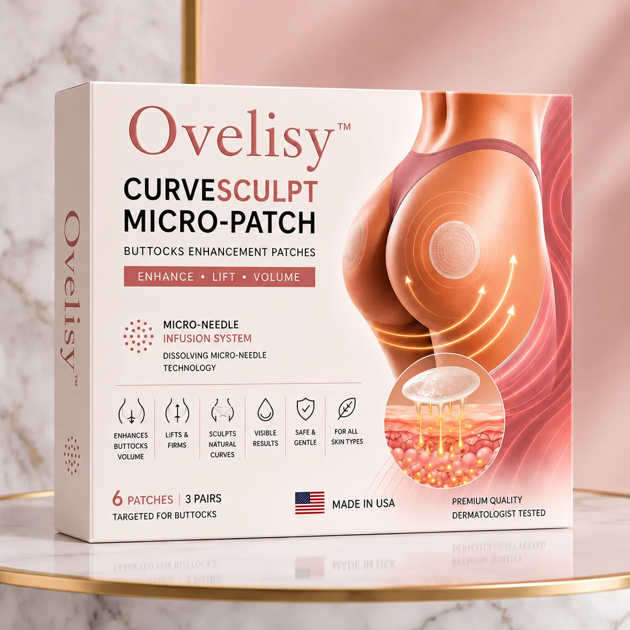 💥Selling out soon🔥-Ovelisy™ CurveSculpt Micro-Patch ✦ Sculpt • Firm • Smooth Lower Body Curves ✦ Micro-Needle Infusion System