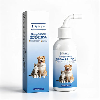 Gentle Pet Ear Wash | Odor-Free Cleaning for Dogs & Cats