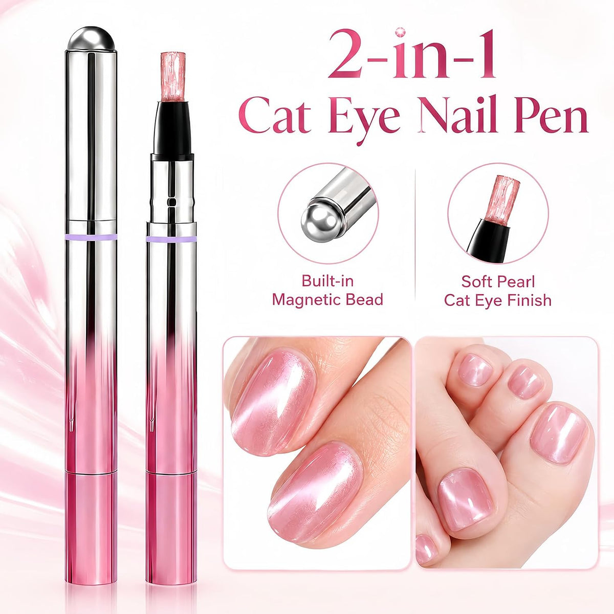 🎁Velvet Cat Eye Gel Nail Pen– Easy DIY Manicure Anytime