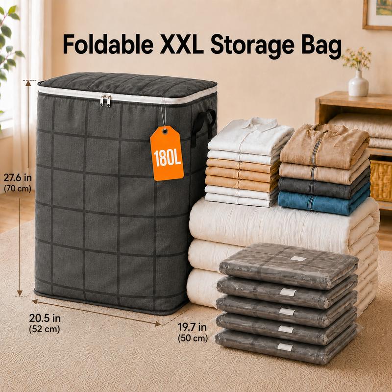 Extra Large Portable Moving Storage Bags with Backpack Straps & Reinforced Handles