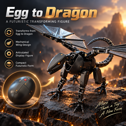 🐉⚡ Transforming Dragon Egg – Hatch a Powerful Mechanical Dragon! 🥚🔥