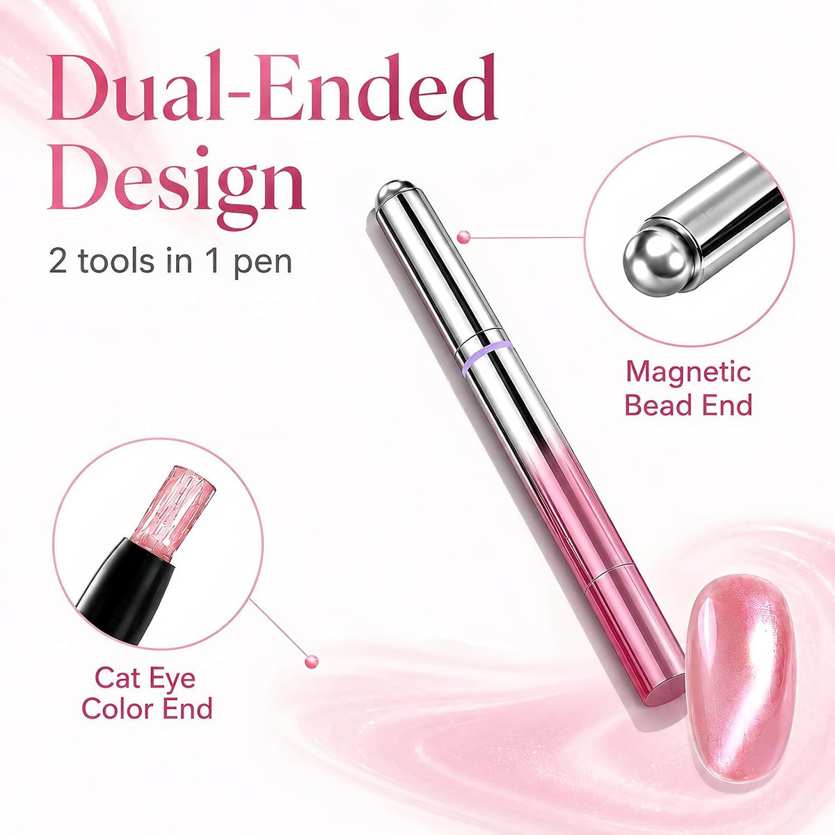 🎁Velvet Cat Eye Gel Nail Pen– Easy DIY Manicure Anytime