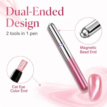 🎁Velvet Cat Eye Gel Nail Pen– Easy DIY Manicure Anytime