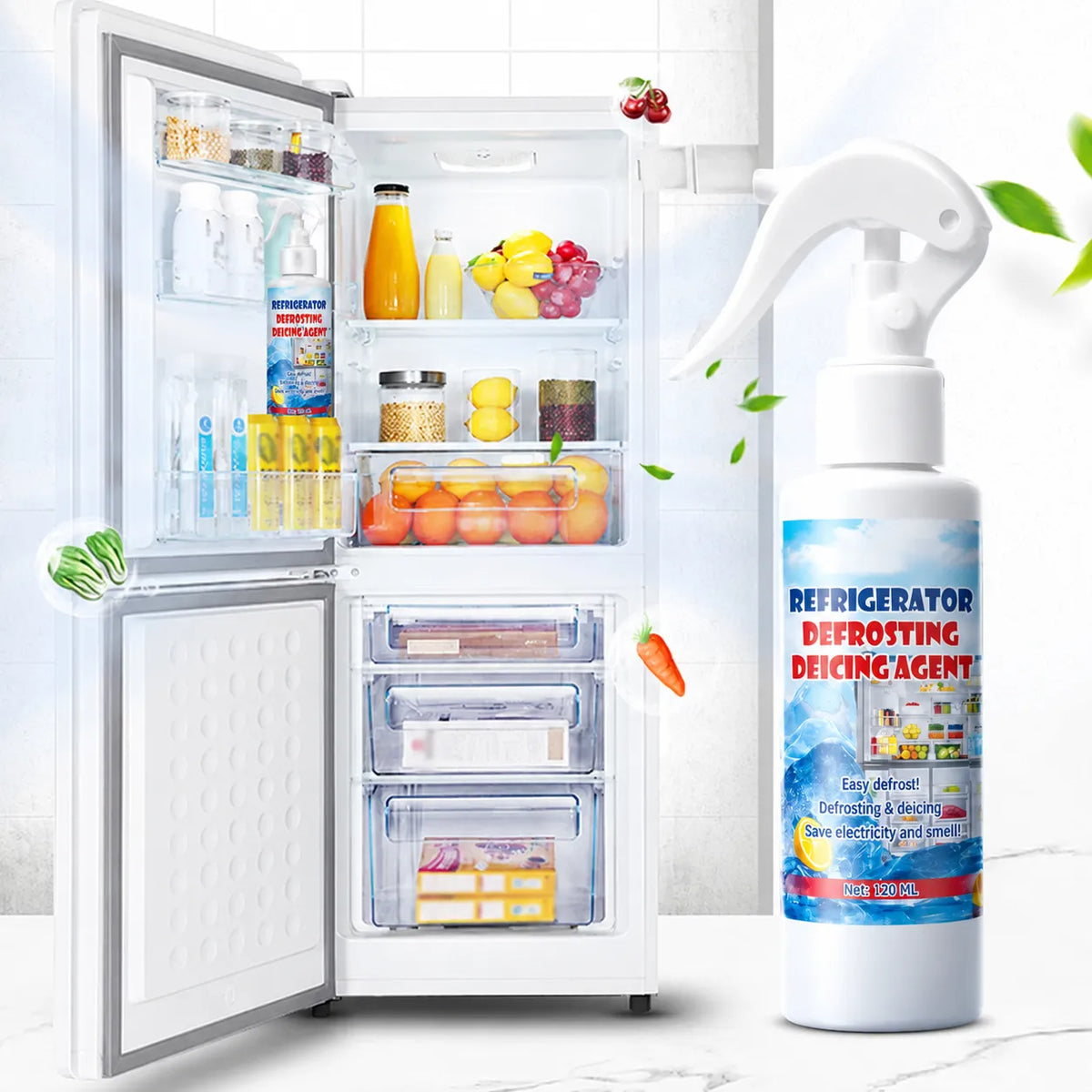 🧊De-icer Spray for Fridge & Freezer🎁(Includes Free Scraper)