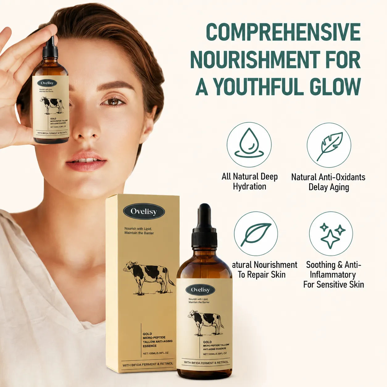 💥Selling out soon🔥- Ovelisy® The First Tallow Retinol Serum That Doesn't Burn Sensitive Skin