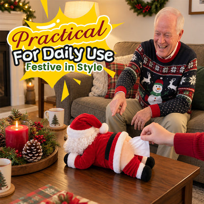 🎅 Funny Santa Butt Tissue Box – Hilarious Christmas Décor 😂🎄