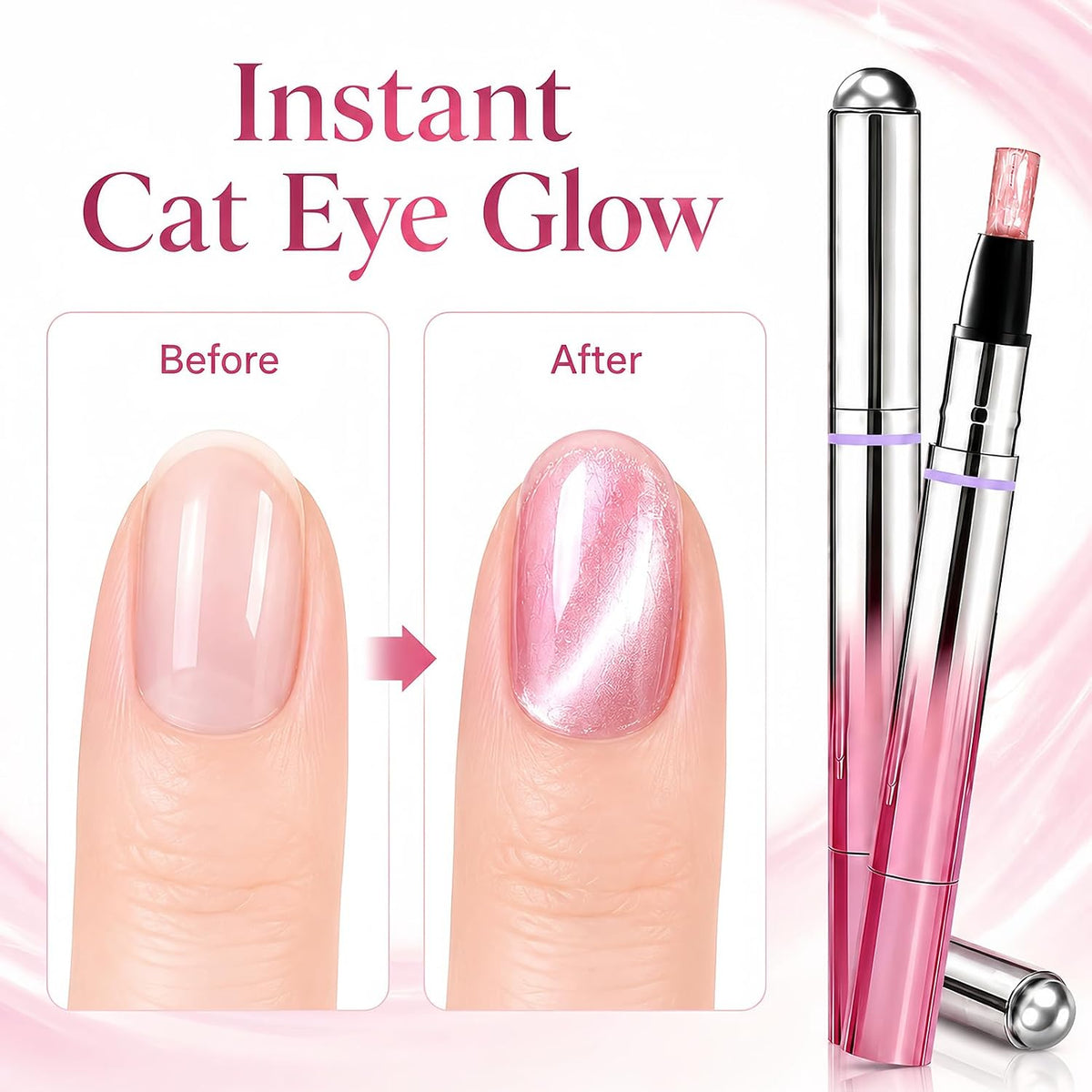 🎁Velvet Cat Eye Gel Nail Pen– Easy DIY Manicure Anytime