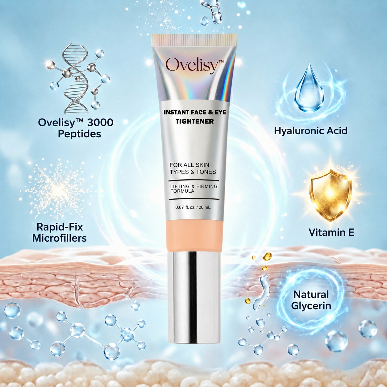 Ovelisy™ Instant Face Temporary Tightener – Instant visible results in 60 seconds