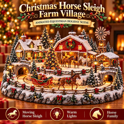🐮 Highland Cow Christmas Farm Village – Lighted Farmhouse Holiday Décor 🎄✨
