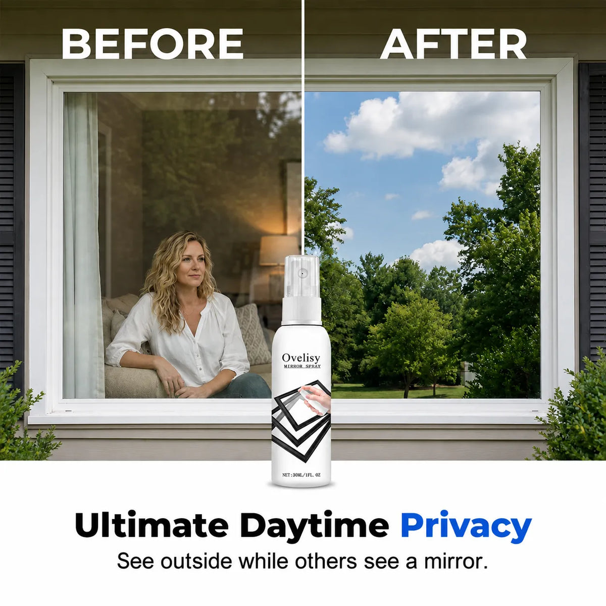 🪟 Half-Price Offer on Reflective Window Spray | One-Way Mirror Effect for Home & Car