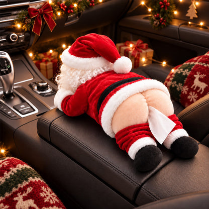 🎅 Funny Santa Butt Tissue Box – Hilarious Christmas Décor 😂🎄