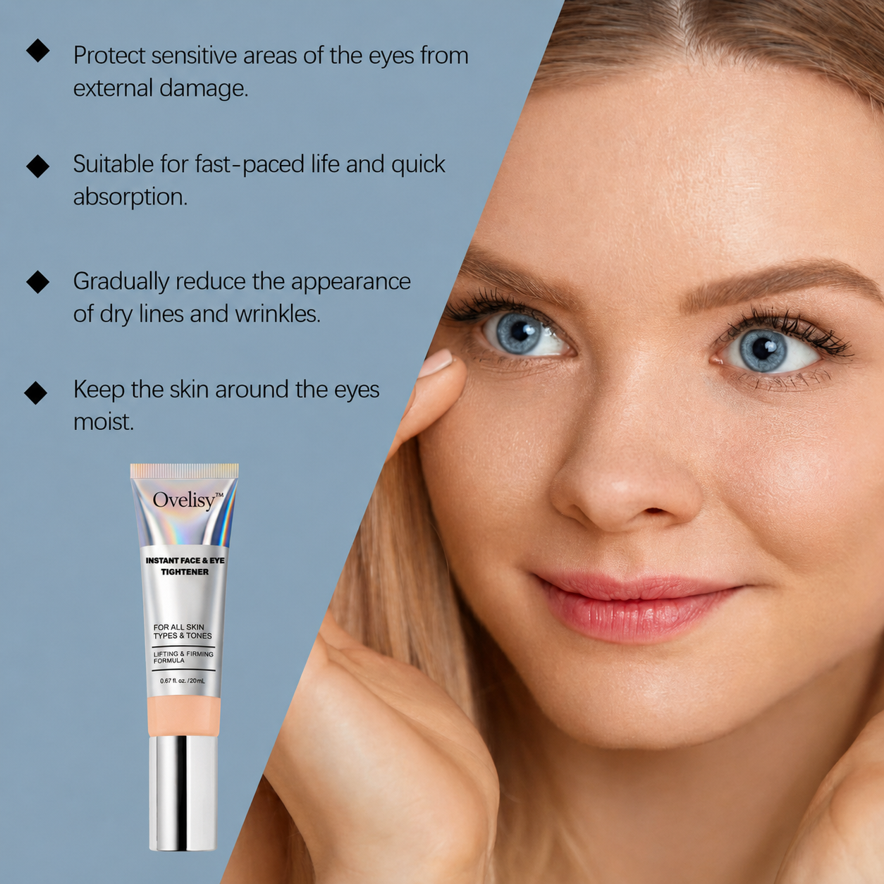 Ovelisy™ Instant Face Temporary Tightener – Instant visible results in 60 seconds