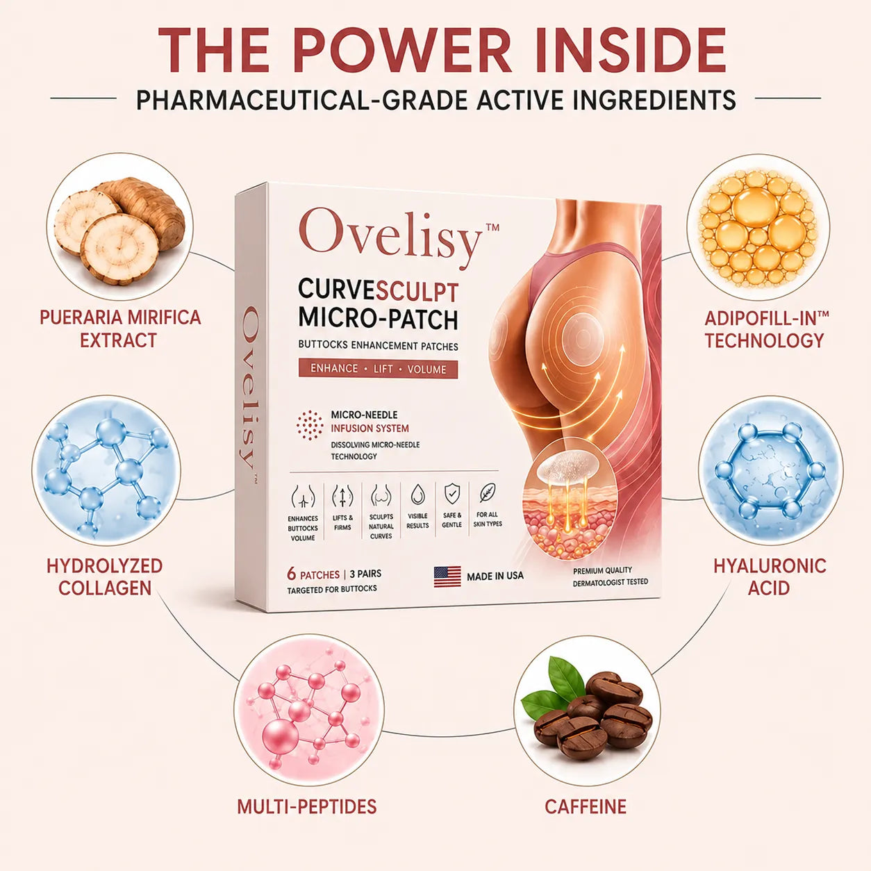 💥Selling out soon🔥-Ovelisy™ CurveSculpt Micro-Patch ✦ Sculpt • Firm • Smooth Lower Body Curves ✦ Micro-Needle Infusion System