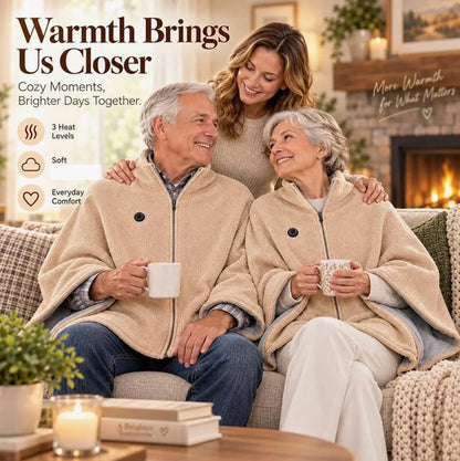 🔥 Christmas Sale — 50% OFF! ❄️ Stay Warm All Winter — Portable Electric Heated Blanket Shawl