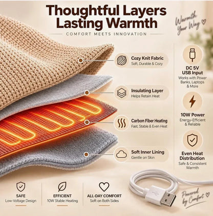 🔥 Christmas Sale — 50% OFF! ❄️ Stay Warm All Winter — Portable Electric Heated Blanket Shawl