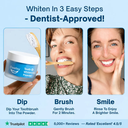 🔥Limited 49% off - Dentist-Approved Teeth Whitening Powder