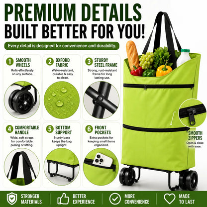 Foldable Shopping Cart - A Better Way to Shop, Every Day!