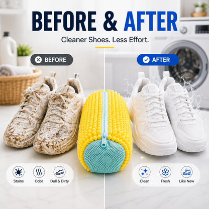 👟 No-Scrub Shoe Washing Bag – Clean & Protect Your Sneakers In The Washing Machine