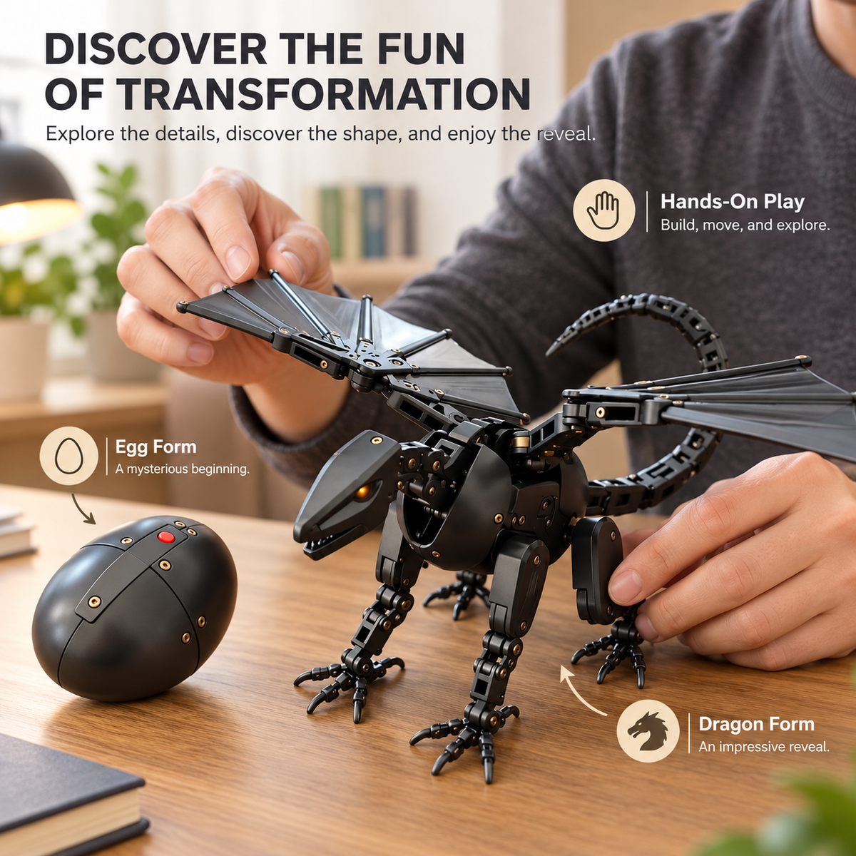 🐉⚡ Transforming Dragon Egg – Hatch a Powerful Mechanical Dragon! 🥚🔥