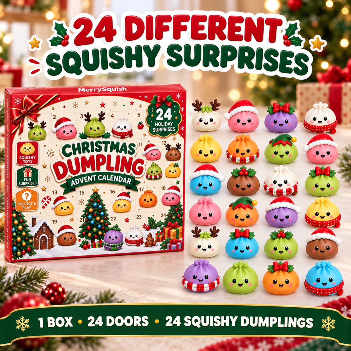 🎄MerrySquish Original Dumpling Advent Calendar
