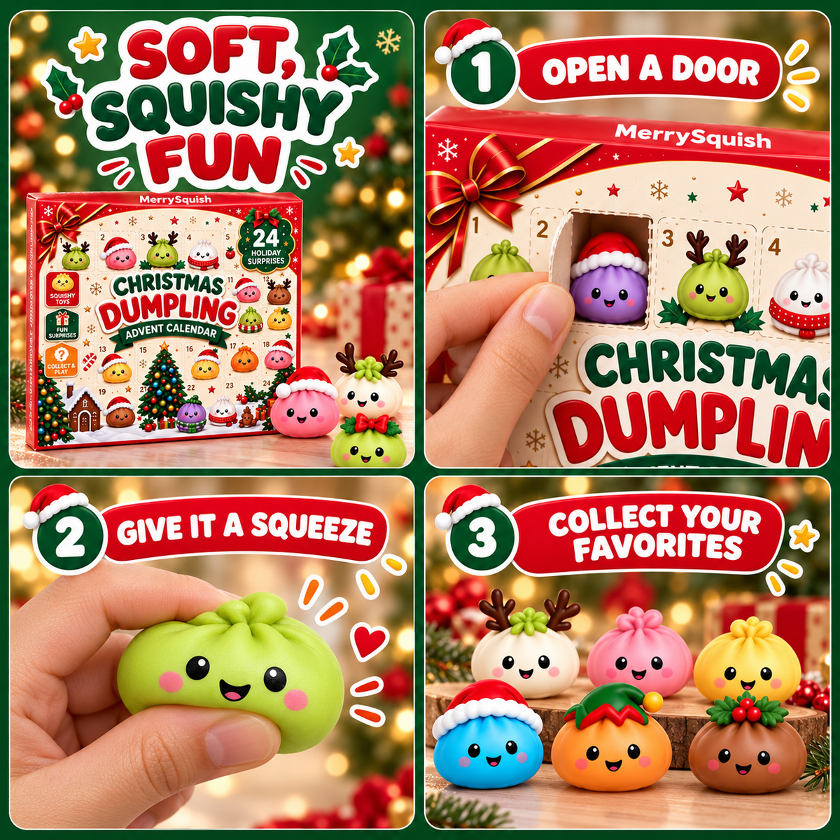 🎄MerrySquish Original Dumpling Advent Calendar
