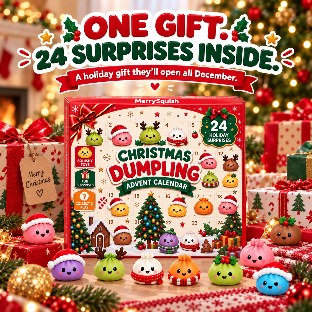 🎄MerrySquish Original Dumpling Advent Calendar